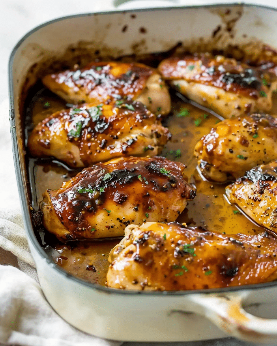 Maple Mustard Glazed Chicken