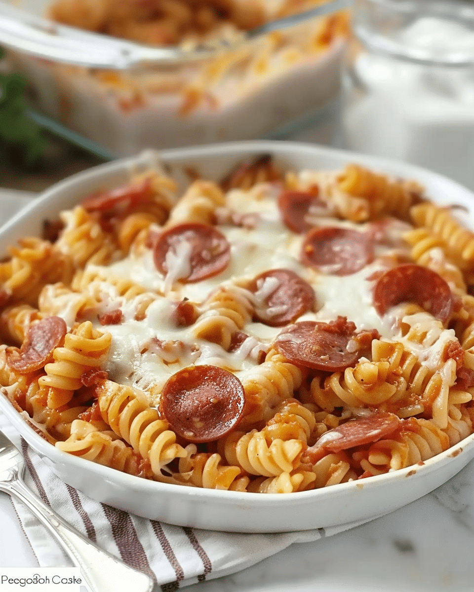 Pepperoni Pasta Bake