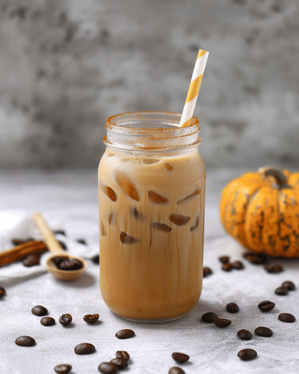 Vietnamese Pumpkin Spice Iced Coffee