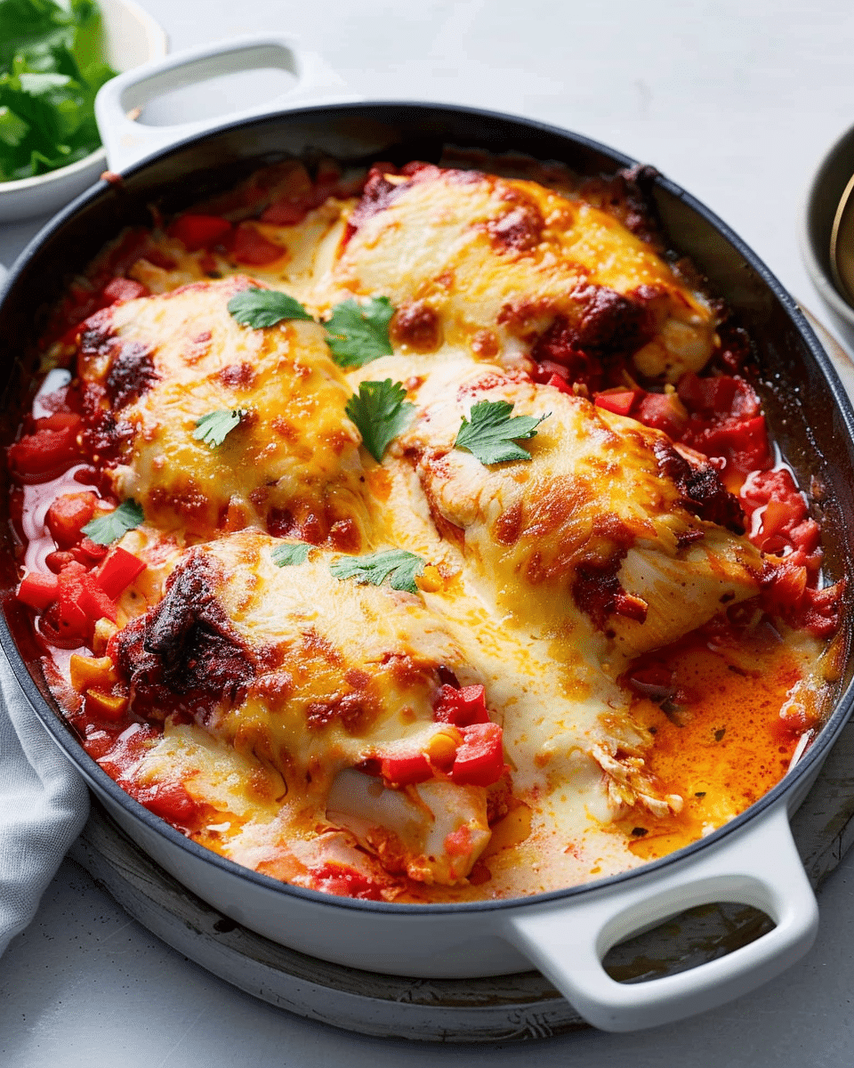 Cheesy Baked Mexican Chicken