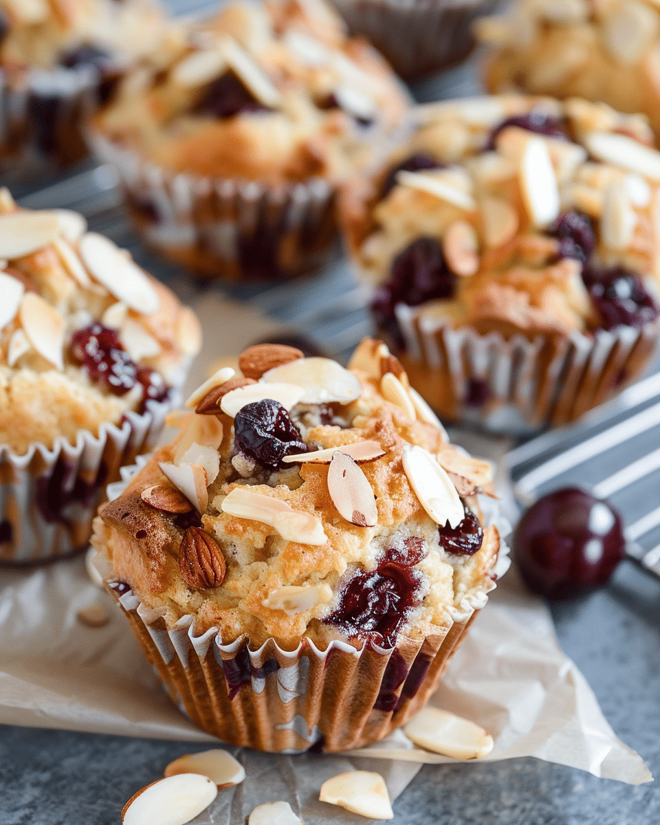 Almond Cherry Muffins