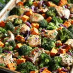 One-Pan Sweet Potato Broccoli Chicken Bake