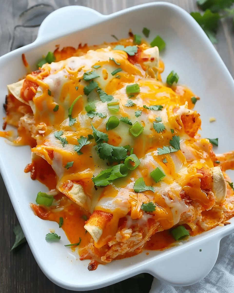 Buffalo Chicken Enchiladas