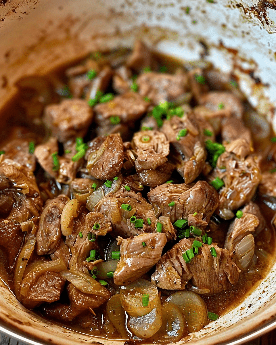 Chicken Livers with Onions