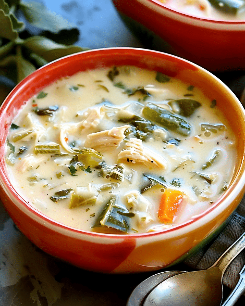 Poblano Chicken Cheese Soup