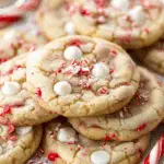 White Chocolate Candy Cane Cookies