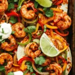 Sheet Pan Shrimp Fajitas
