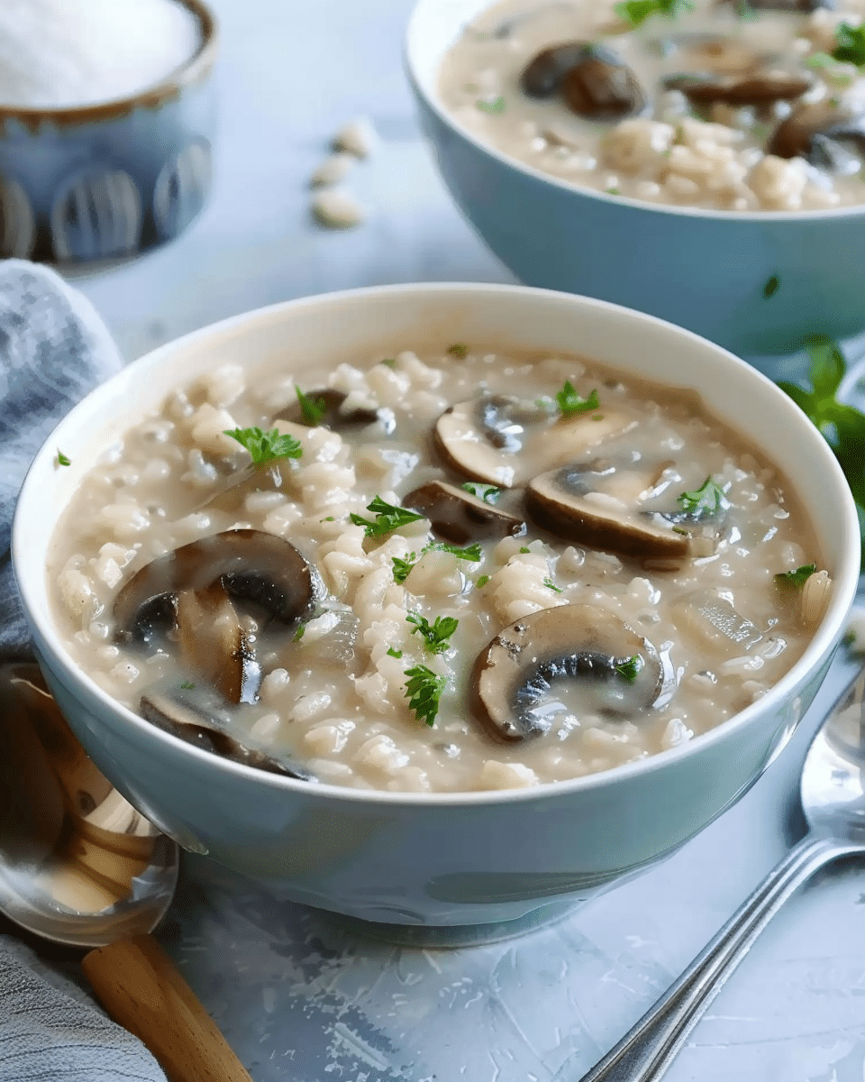 Mushroom and Rice Soup
