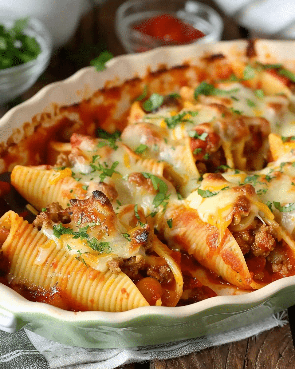 Taco Stuffed Pasta Shells