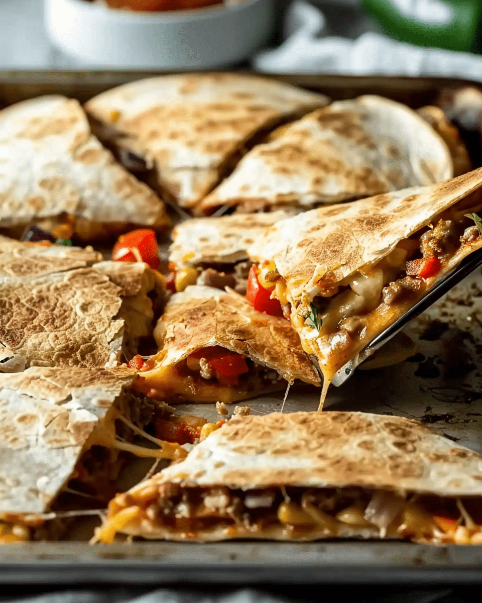 Easy Sheet Pan Quesadillas