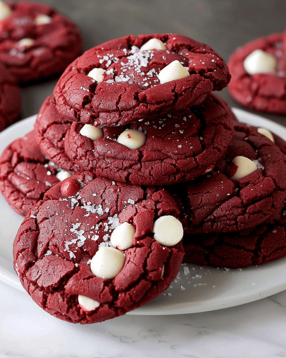 Red Velvet Cake Mix Cookies