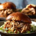 Slow Cooker Applesauce Pulled Chicken