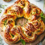 Cheesy Pesto Brioche Wreath