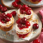 No Bake Mini Cherry Cheesecakes