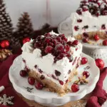 Cranberry Sauce Poke Cake