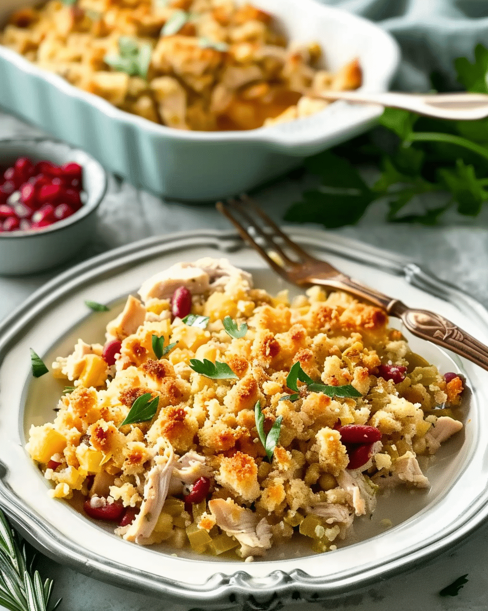 Chicken and Stuffing Casserole