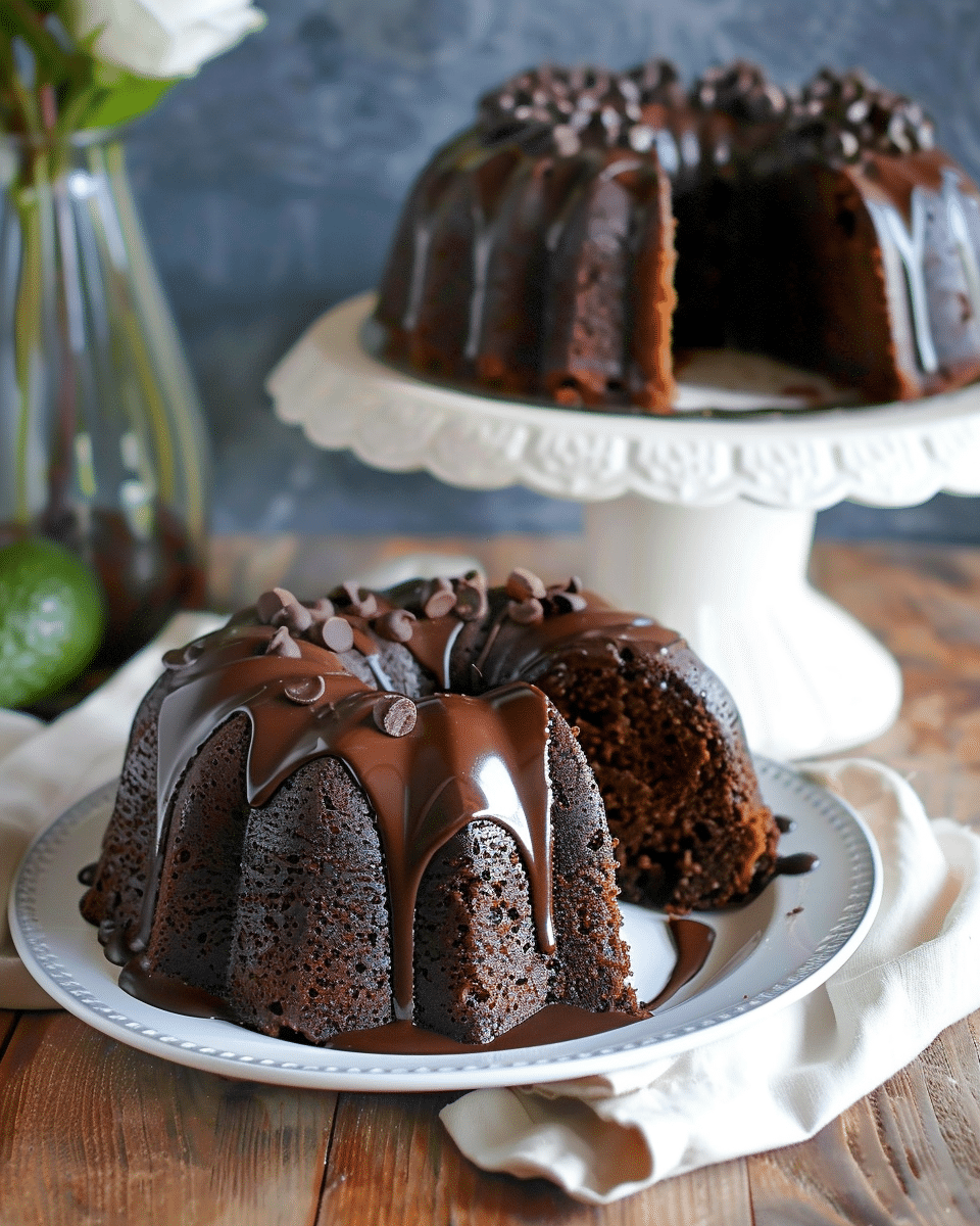 Chocolate Avocado Bundt Cake