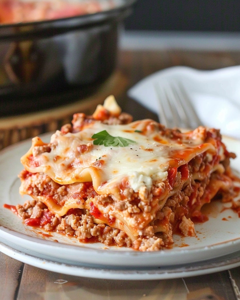 Crockpot Ravioli Lasagna