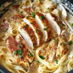 Slow Cooker Cajun Chicken Alfredo