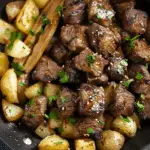 Asian Steak Bites and Potatoes
