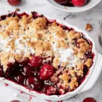 Cherry Crumble with Hazelnut Streusel
