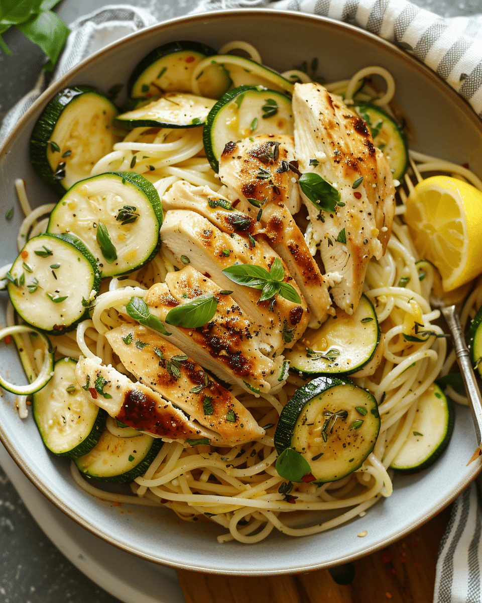 Chicken and Zucchini Pasta