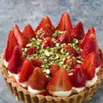 Strawberry Pistachio Tart