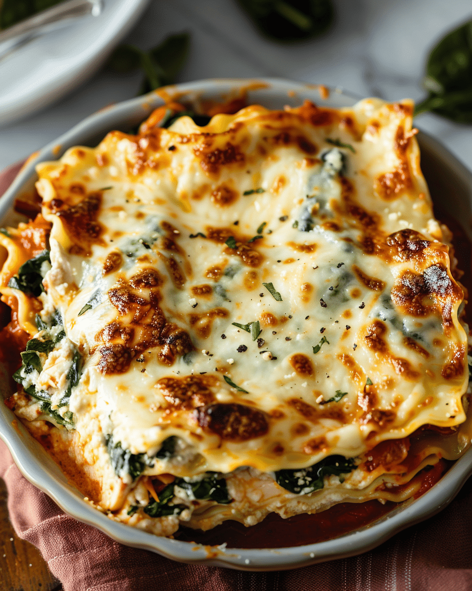 Chicken and Spinach Lasagna