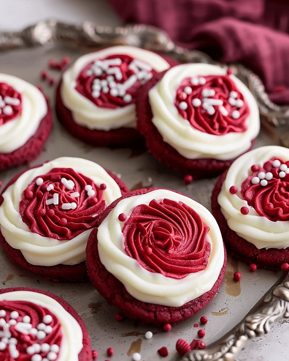 Red Velvet Cupcake Cookies