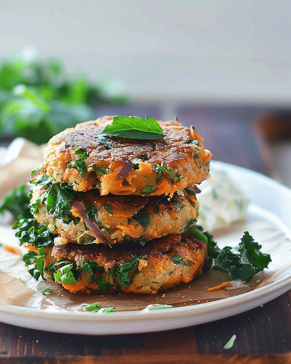 Sweet Potato and Kale Patties