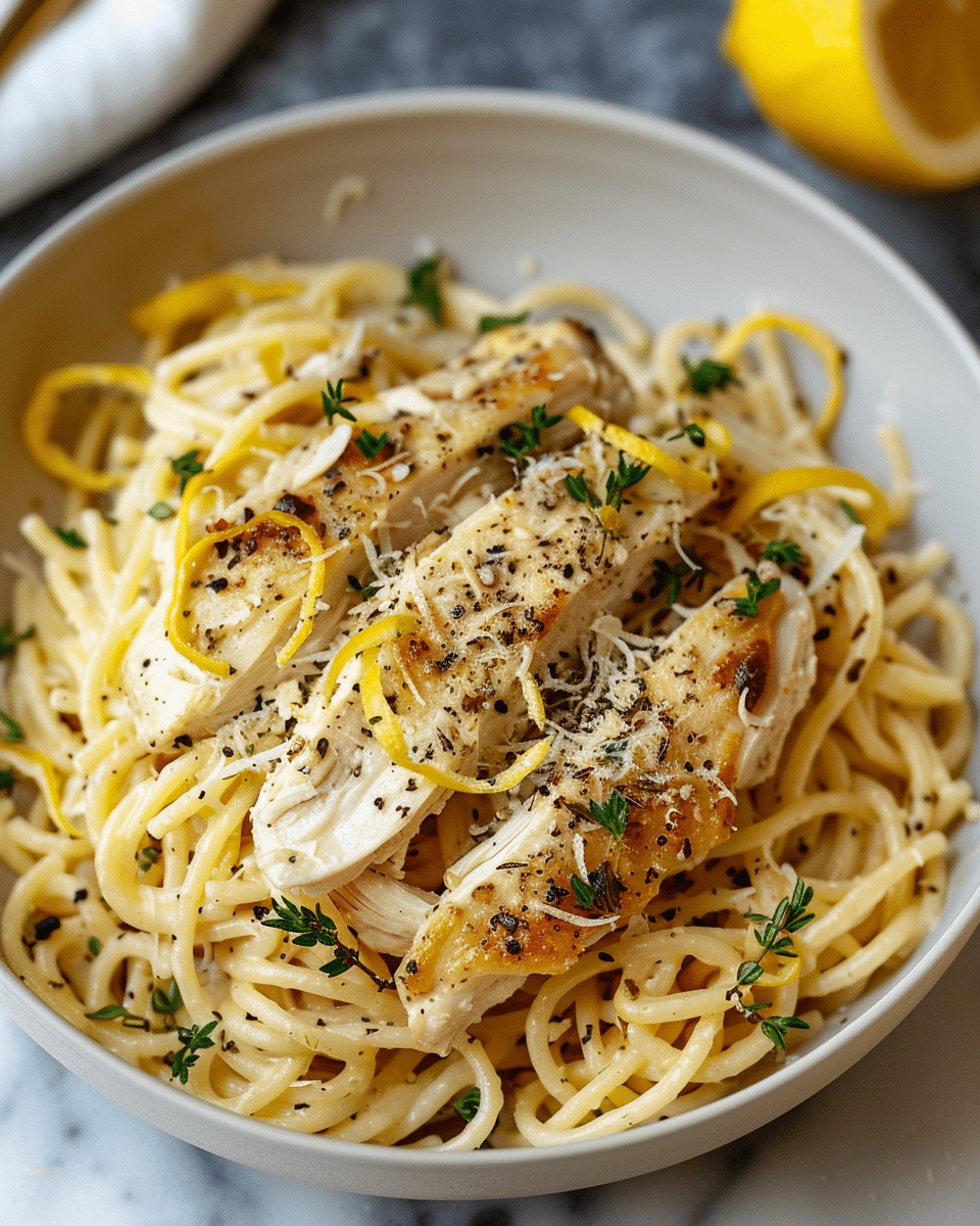 Chicken and Lemon Thyme Pasta