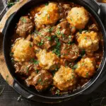 Classic Beef with Cheesy Dumplings