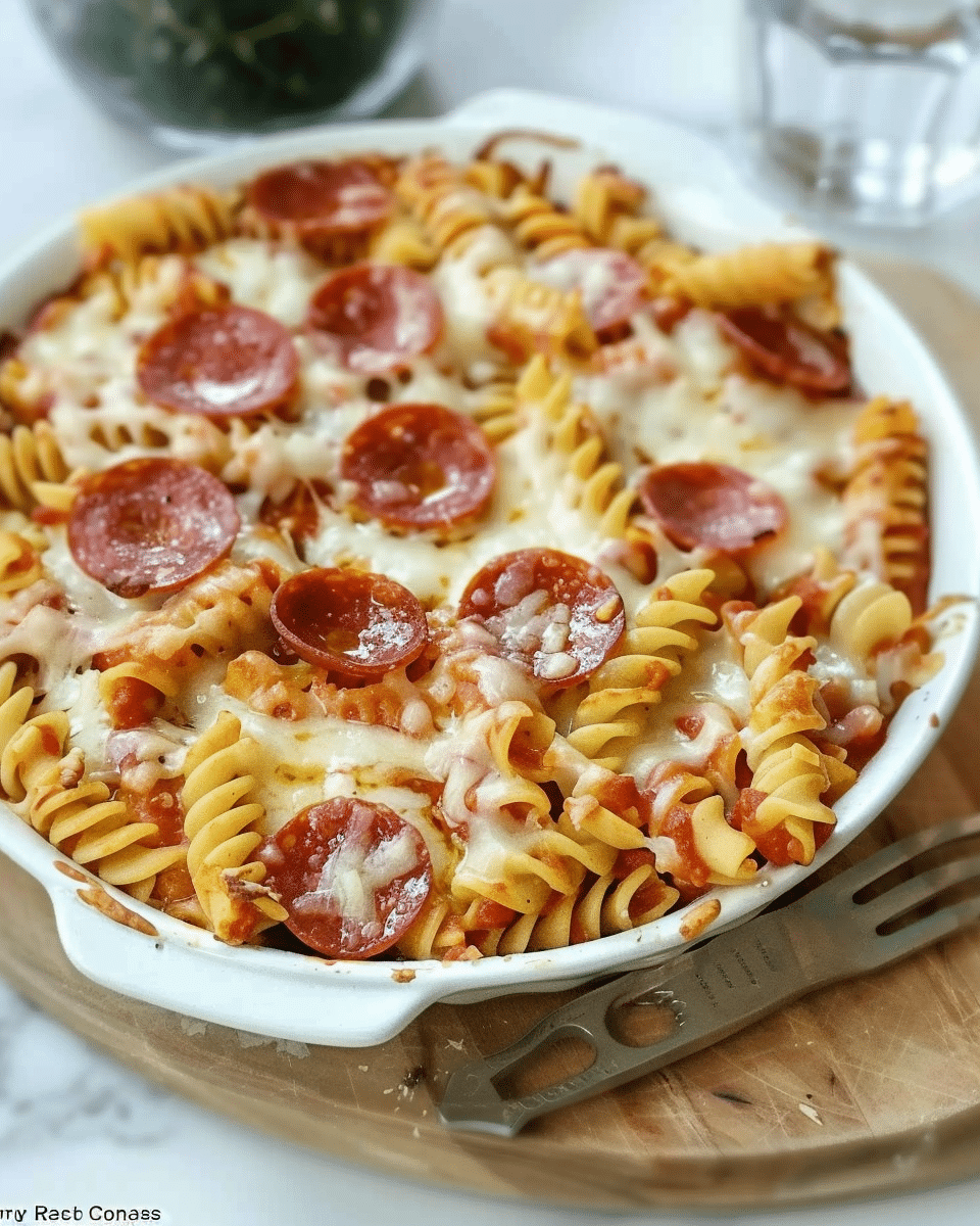 Easy Pepperoni Pasta Bake