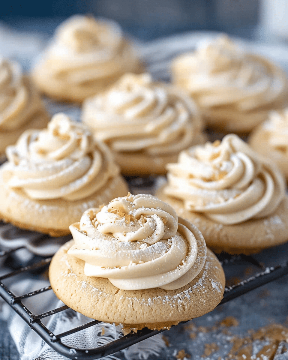 Frosted Eggnog Cookies