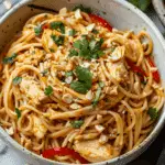 Thai Peanut Chicken Pasta