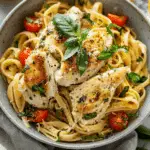 Lemon Basil Chicken Pasta