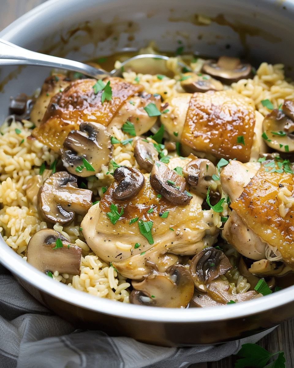 Crockpot Chicken and Mushrooms