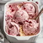 Easy No Churn Cherry Cheesecake Ice Cream