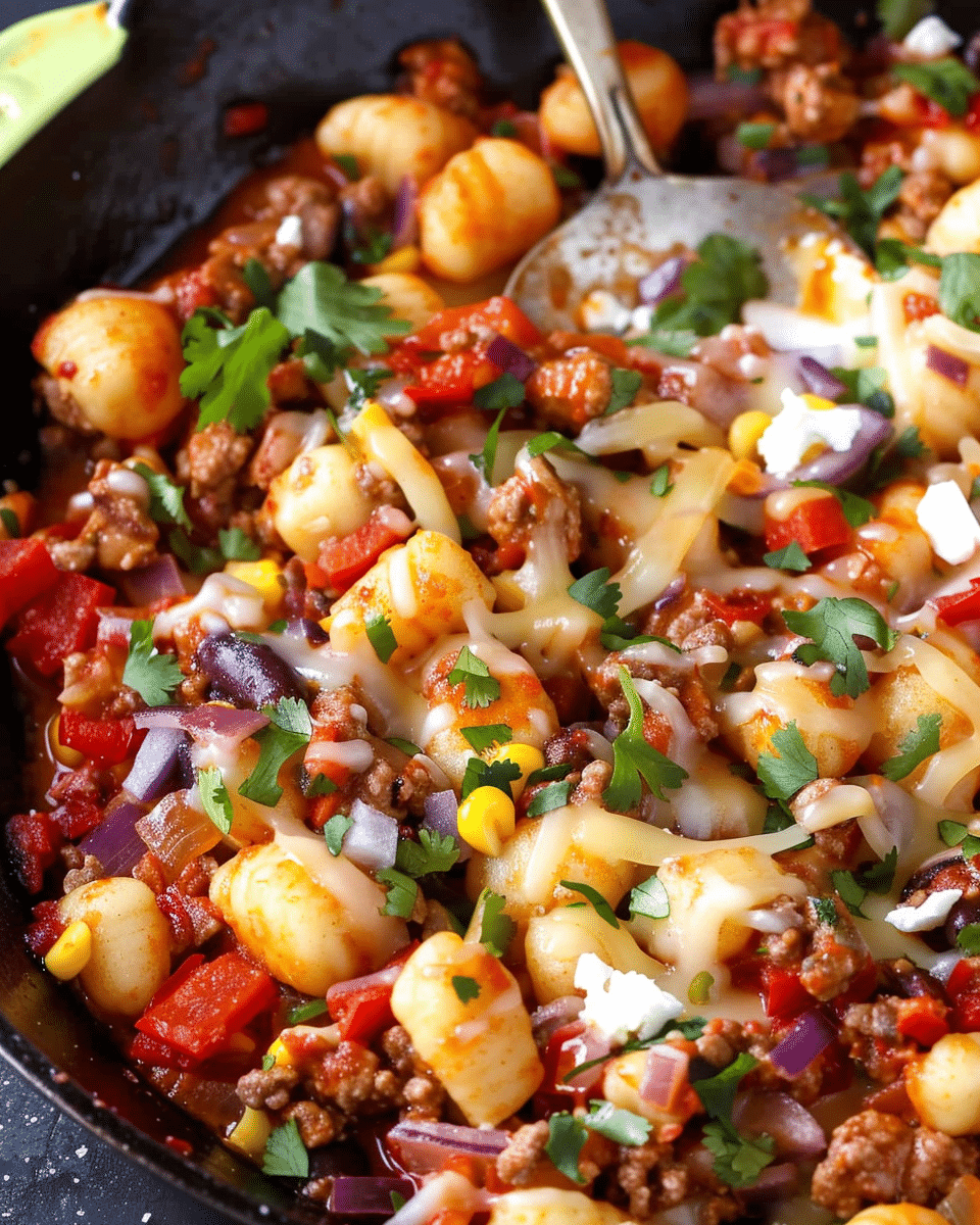 Taco Gnocchi Skillet
