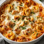 Chicken and Cheese Tortellini Bake