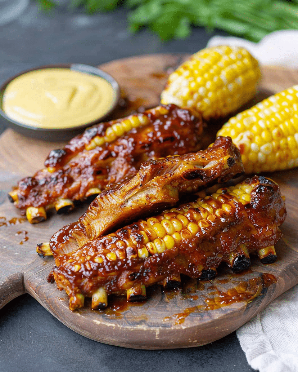 Air Fryer Corn Ribs