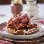 Red Velvet Waffles and Chicken