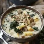 Creamy Italian Sausage Soup with Potatoes and Kale