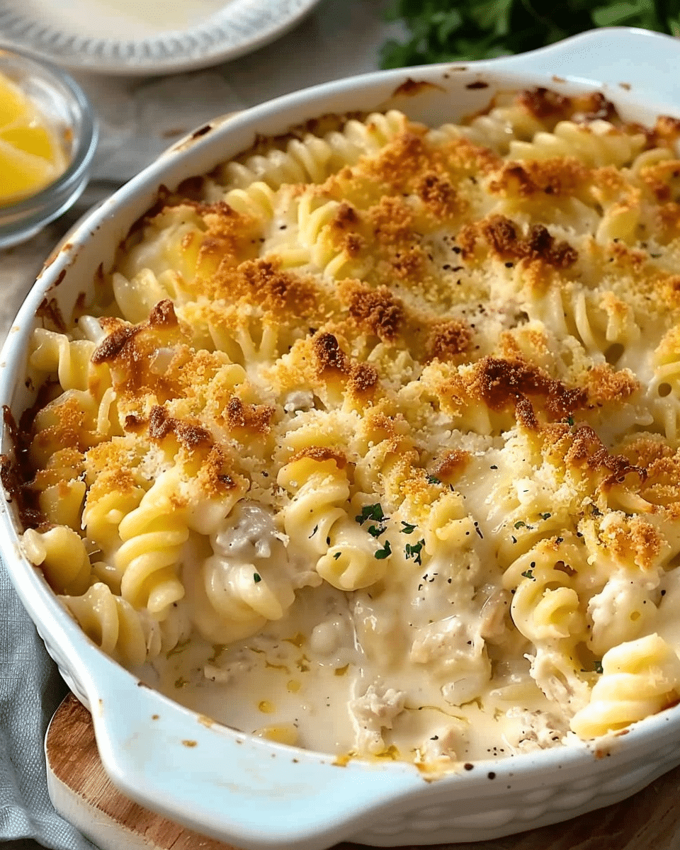 Creamy Tuna Pasta Bake