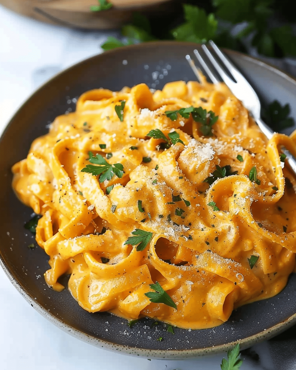 Creamy Vegan Carrot Pasta