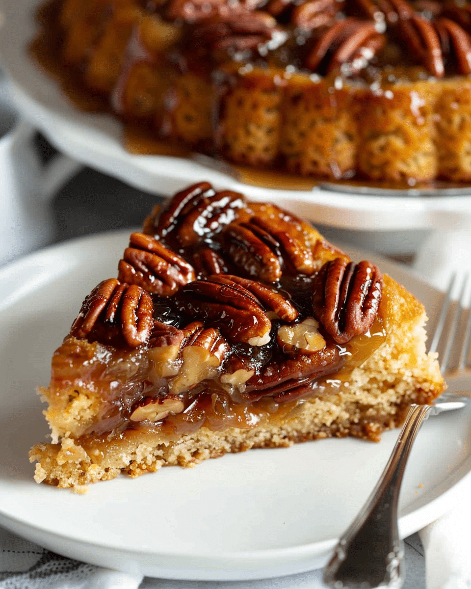 Pecan Upside Down Cake