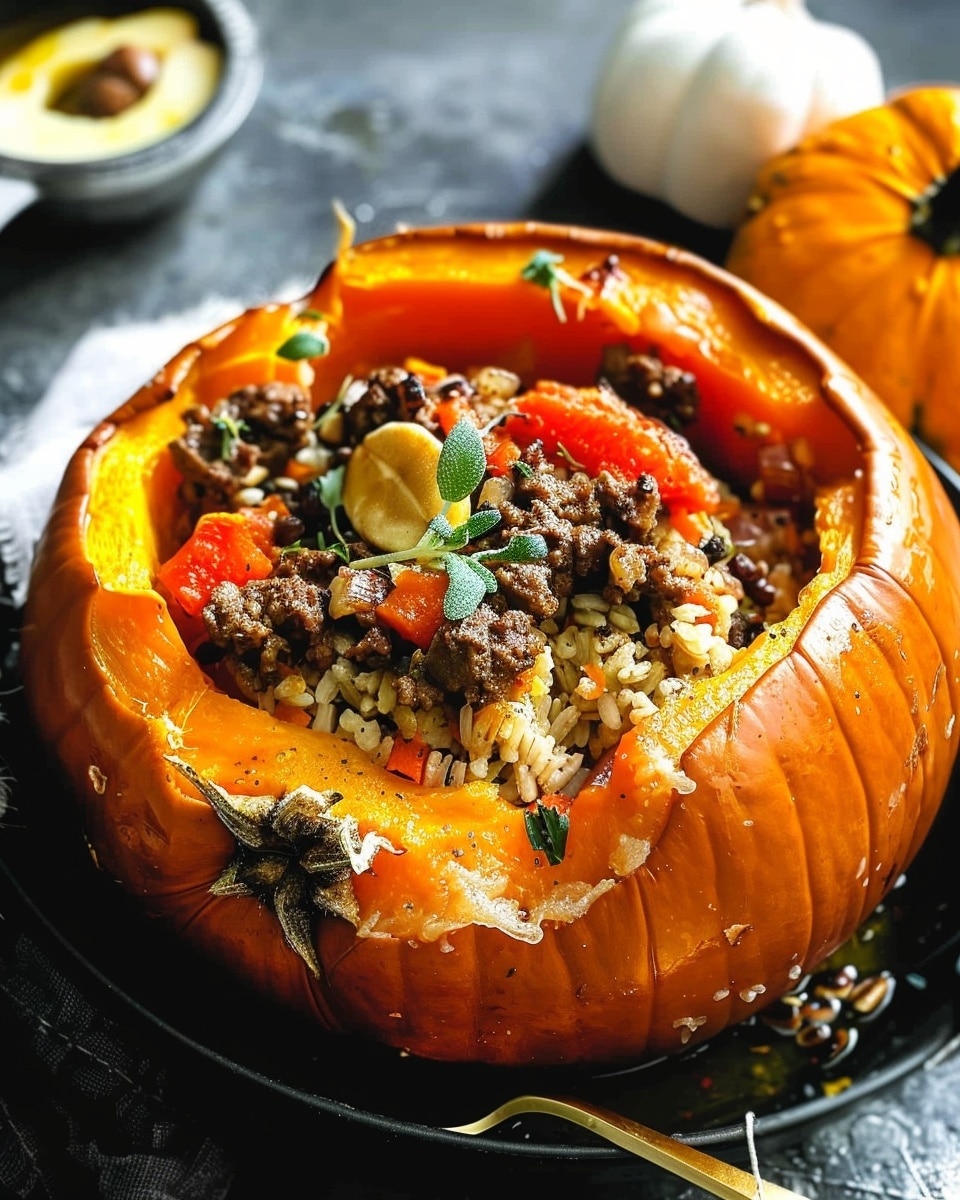Instant Pot Stuffed Pumpkin