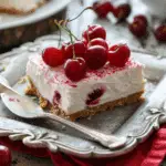 No Bake Cherry Cheesecake Bars