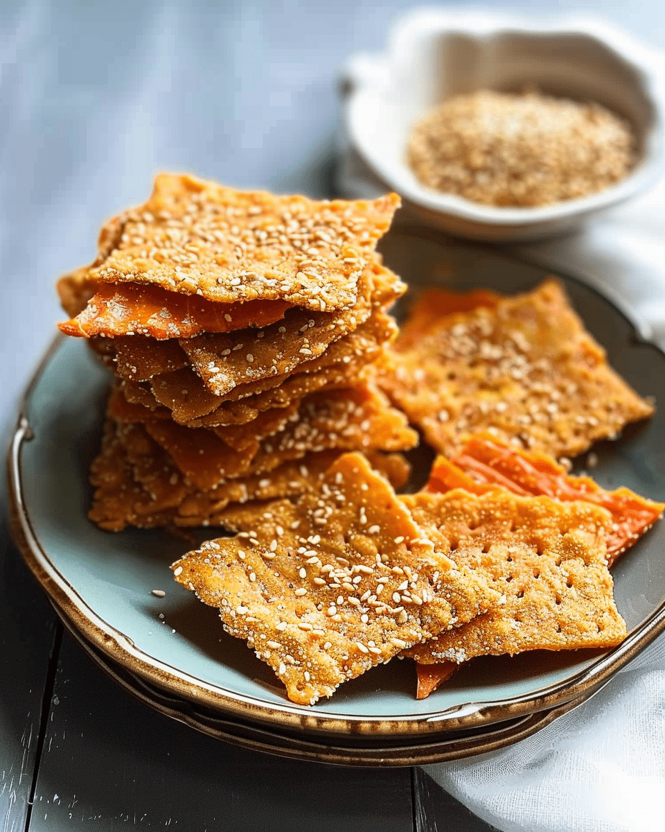 Raw Vegan Carrot Crackers