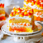 Candy Corn Poke Cake